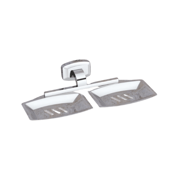 Soap Dish Double in Chrome
